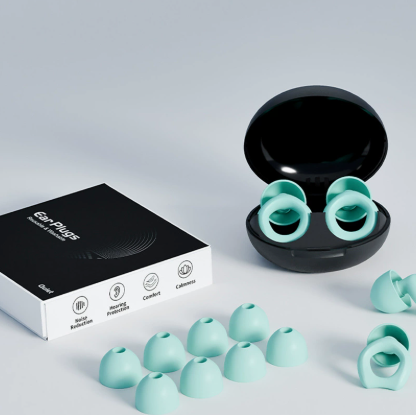 Silicone Soundproof Earplugs for Sleep and Swimming