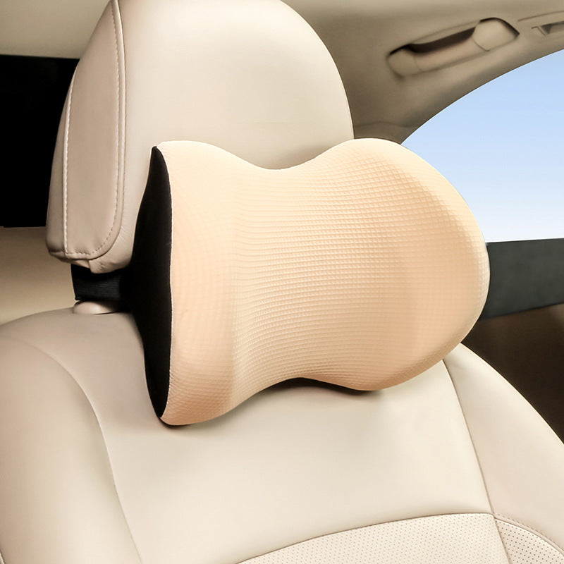 Memory Foam Car Headrest Neck Pillow with Ice Silk Cover