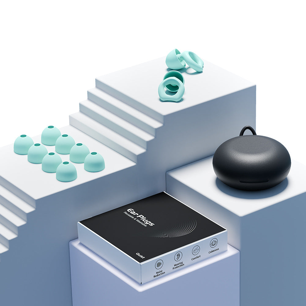 Silicone Soundproof Earplugs for Sleep and Swimming