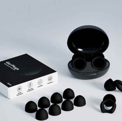 Silicone Soundproof Earplugs for Sleep and Swimming