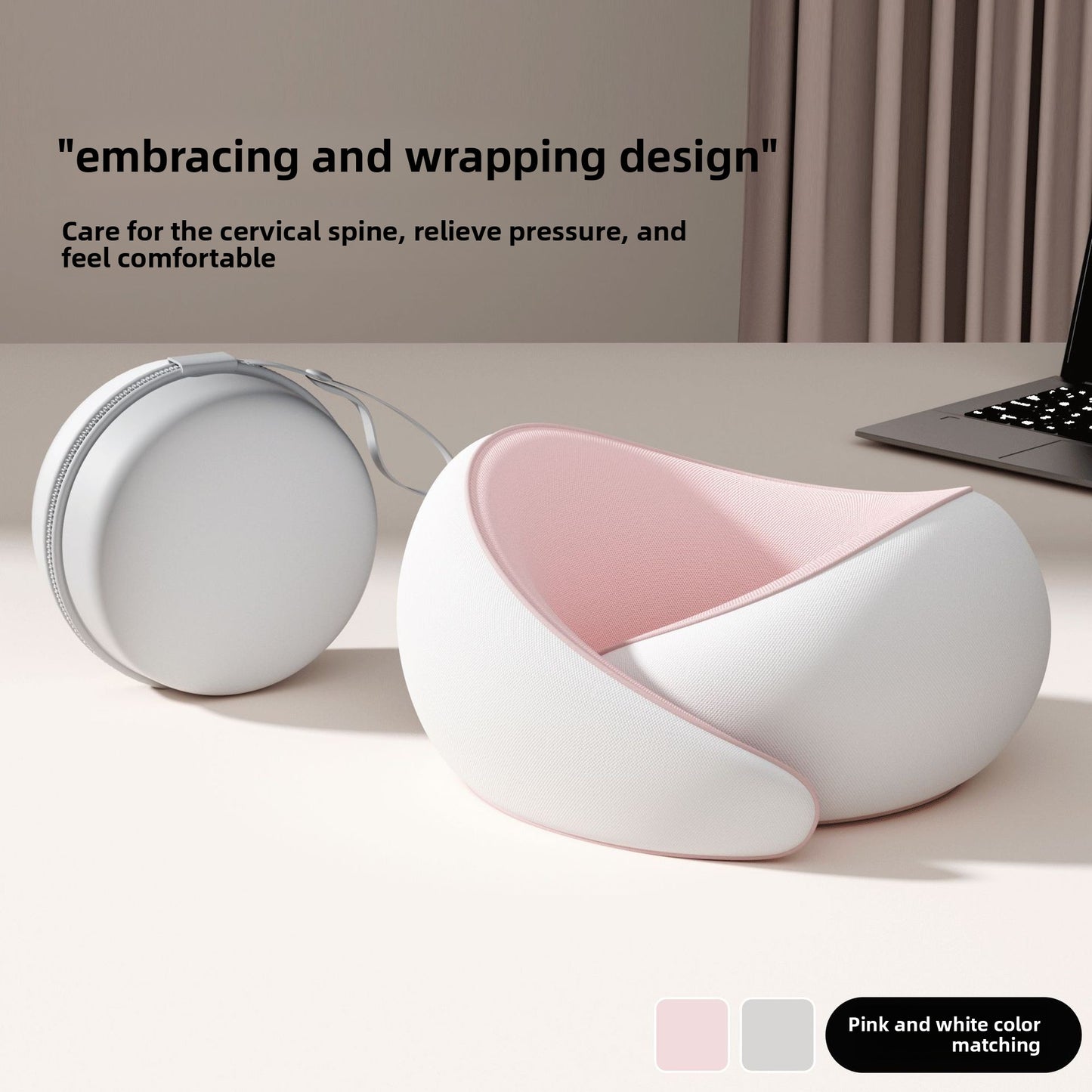 U-shaped pillow sleeping gadget