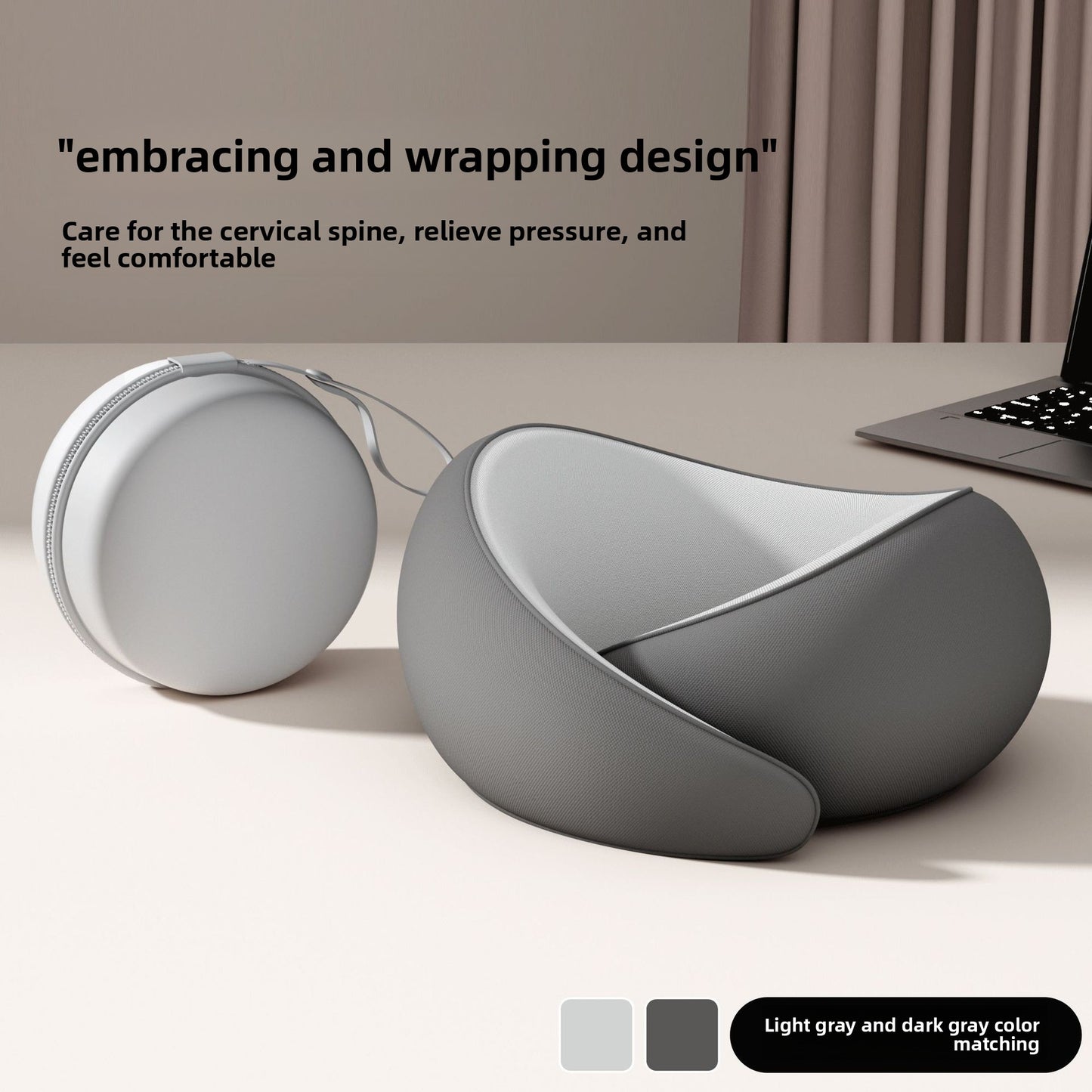 U-shaped pillow sleeping gadget