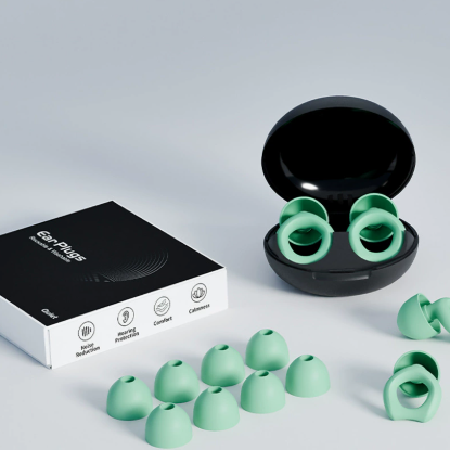 Silicone Soundproof Earplugs for Sleep and Swimming