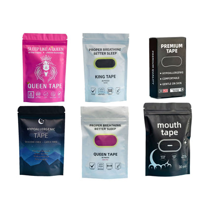 Sleep tape to prevent mouth breathing