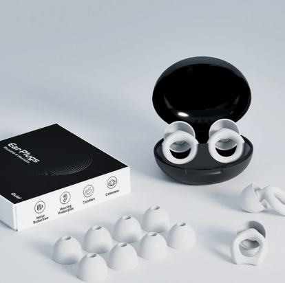 Silicone Soundproof Earplugs for Sleep and Swimming